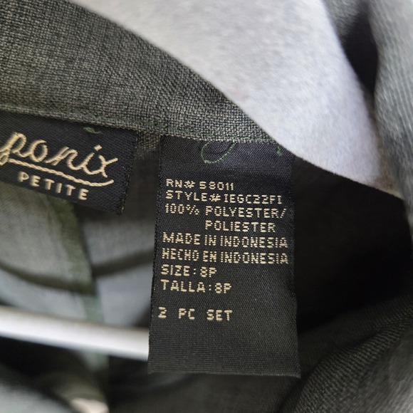 Componix Petite Cropped Blazer, Green, Women's Size 8P - Picture 7 of 10